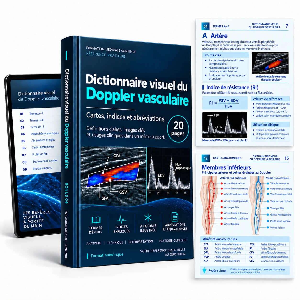 Dictionnaire visuel du Doppler vasculaire